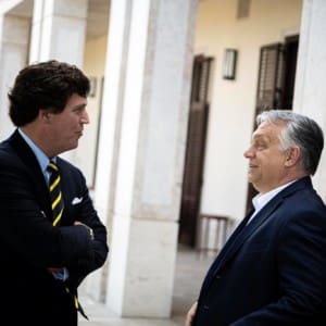 Tucker Carlson in Hungary with Viktor Orbán