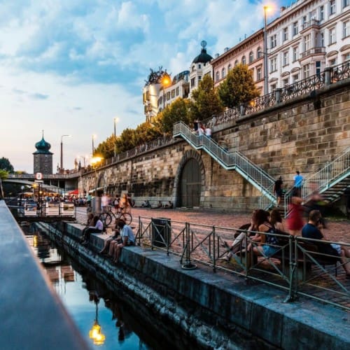 Prague, Vltava embankment, Time Out magazine, most beautiful city