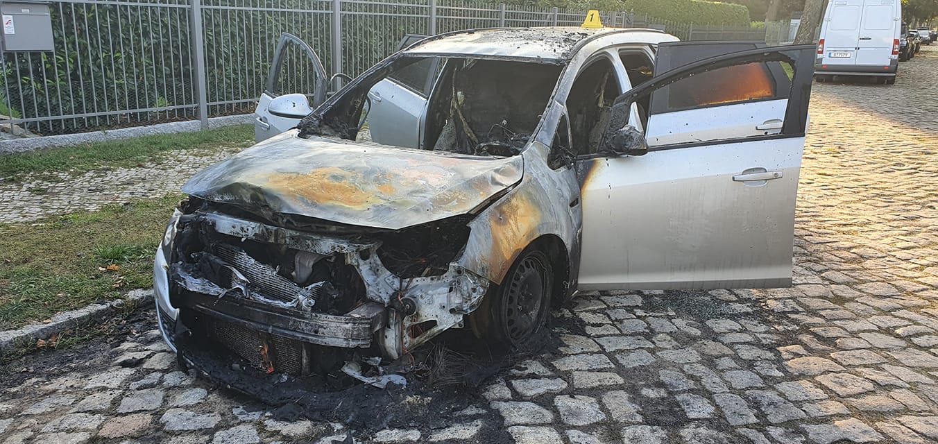 Vadim Derksen, AfD, burining car, arson attack