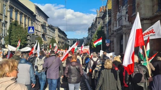 Poland Hungary Budapest Peace March