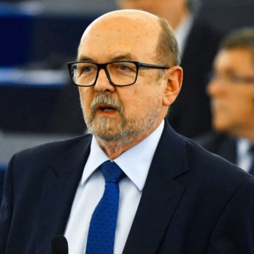 Ryszard Legutko, MEP, during his speech in the European Parliament