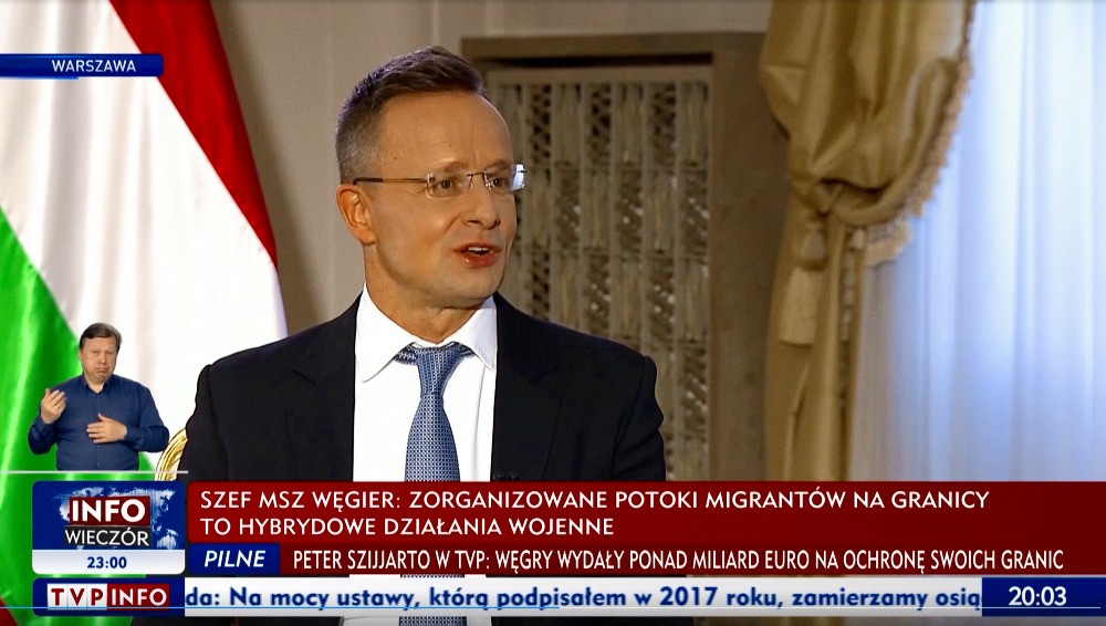 Peter Szijjarto TVP Info Hungary Poland