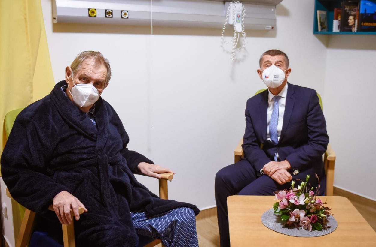 Czech Republic, Miloš Zeman, Andrej Babiš, Zuzana Čaputová, hospital