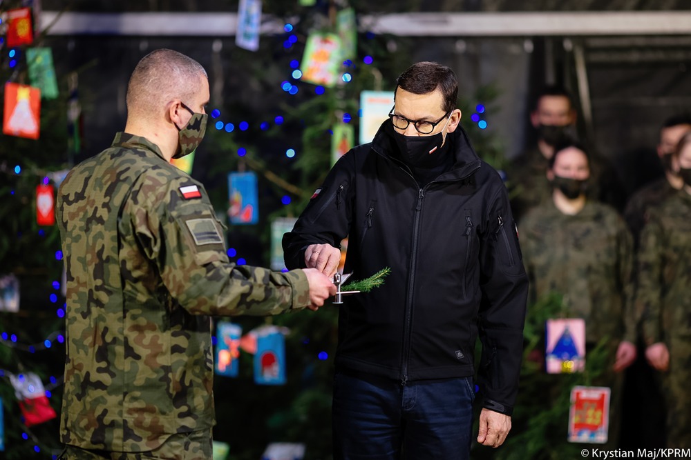 Morawiecki soldiers Christmas