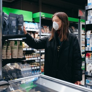 supermarket, face mask, Covid-19, pandemic, shopping