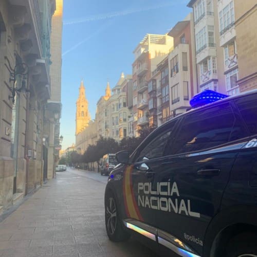 Spain, police car