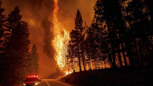 wildfire, California