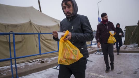 Poland Illegal migrants flee refugee centers,