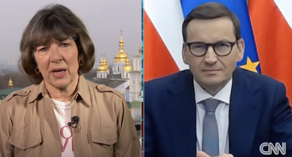 ‘We were accused of xenophobia but Poles opened their hearts to 2.5 million Ukrainians,’ Morawiecki told CNN
