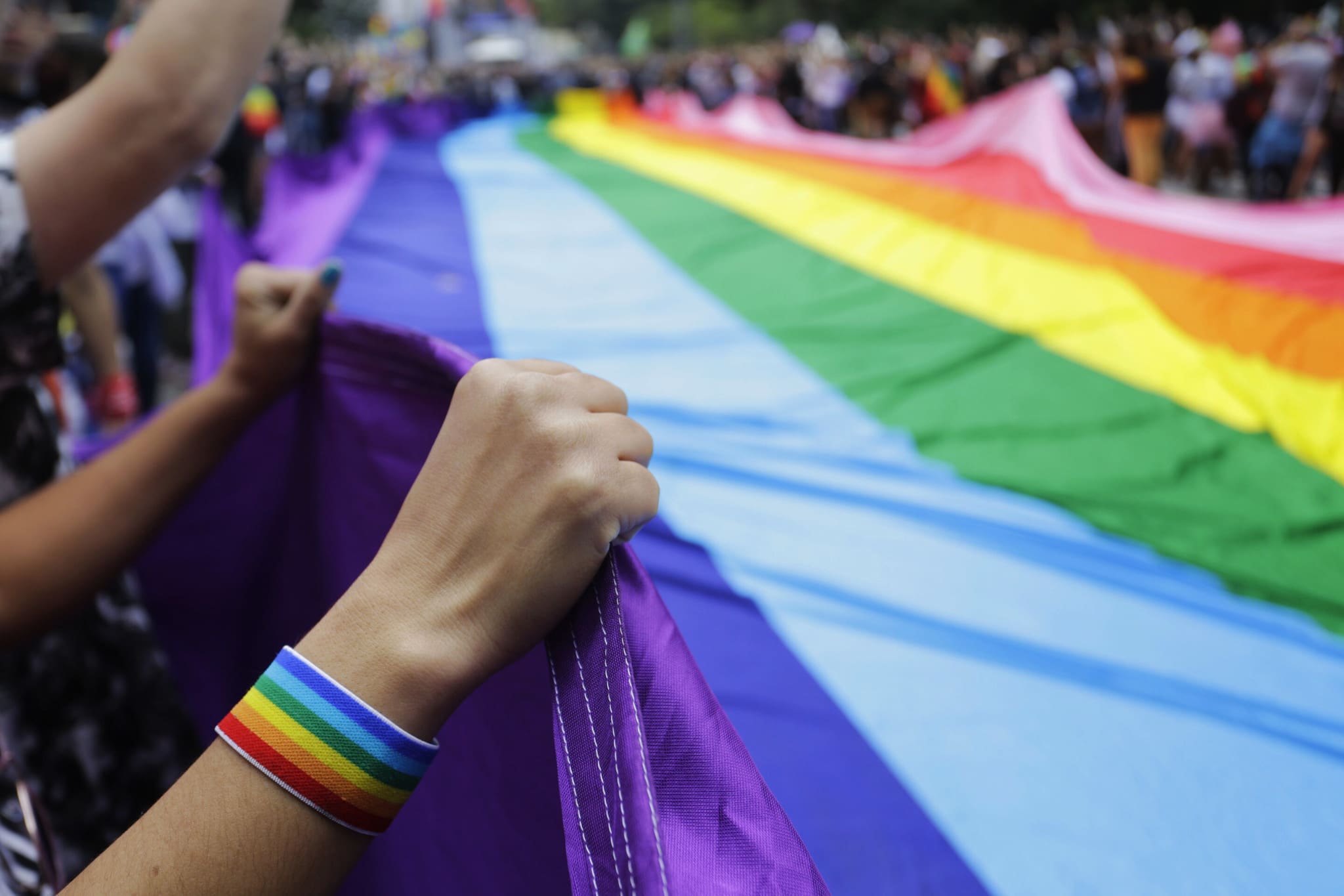 rainbow flag, gay parade, queer
