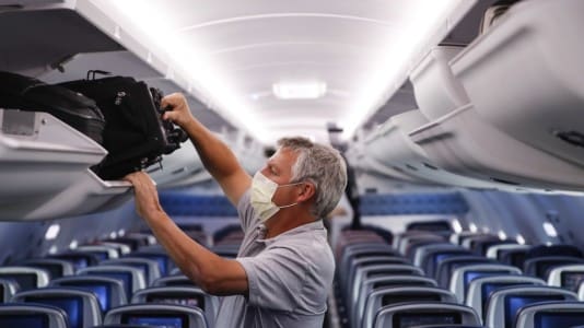 Plane, Passenger, Mask