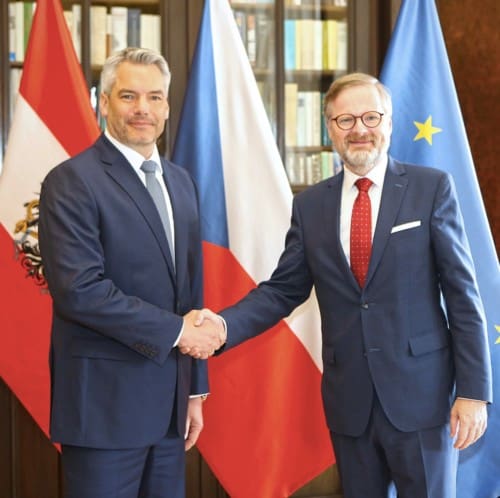 Czech PM Fiala, Austrian Chancellor Nehammer