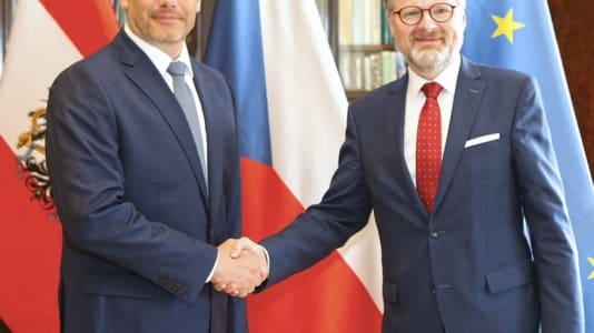 Czech PM Fiala, Austrian Chancellor Nehammer