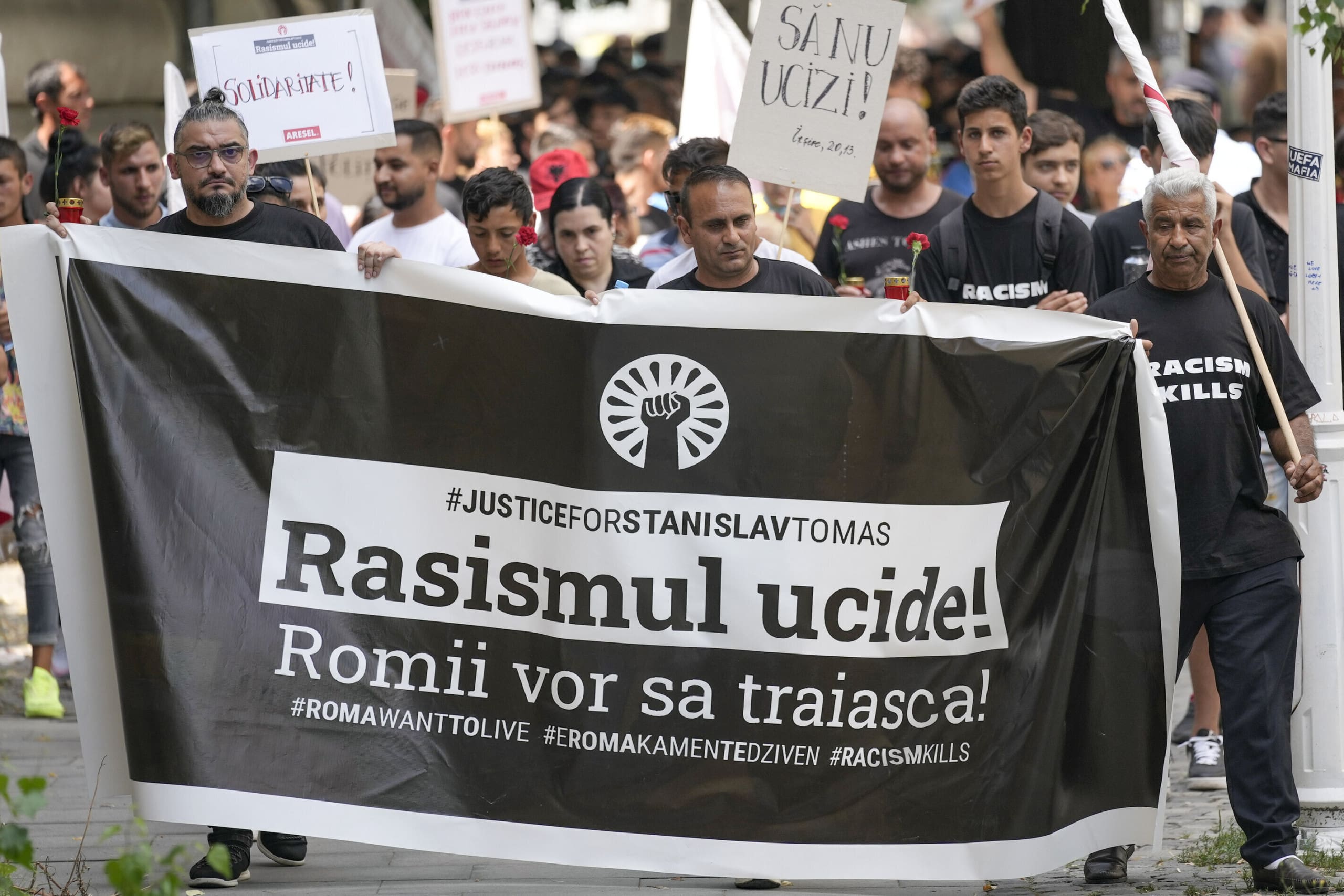 racism, protest, Roma, Czechia