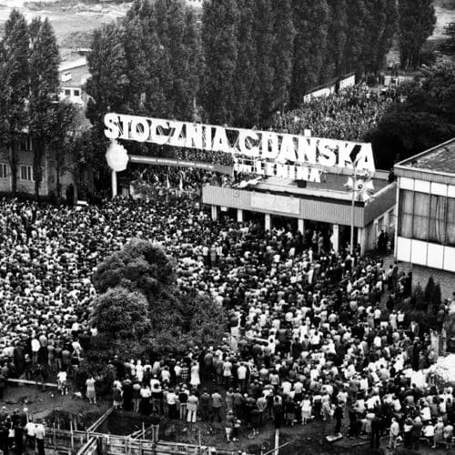 Strike shipyard Gdańsk 1980 Solidarity
