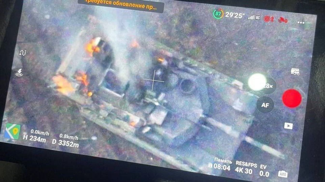 Video: First Abrams tank destroyed by Russian forces with kamikaze drone